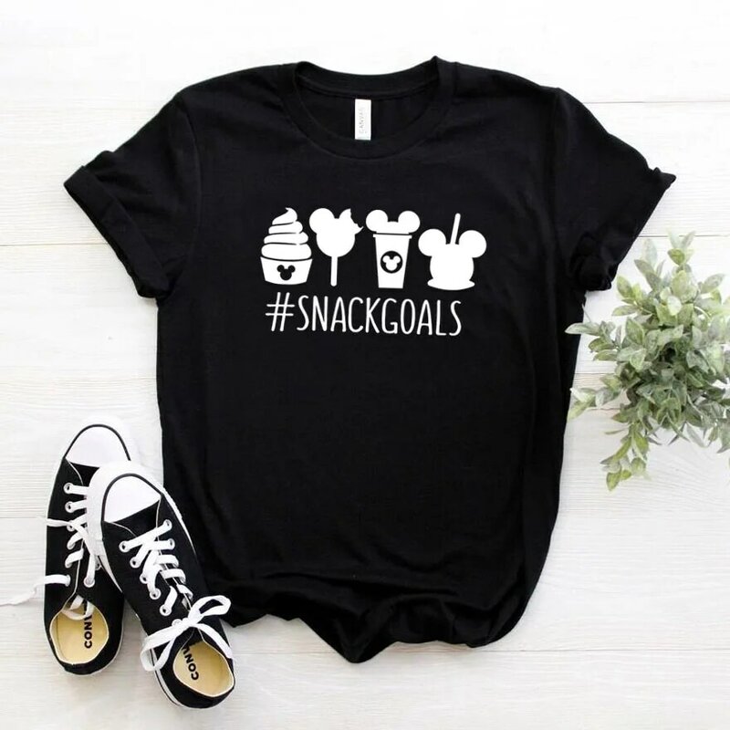 Snack goals Women tshirt Cotton Casual Funny t shirt For Lady Girl Top Tee Hipster Drop Ship NA-195