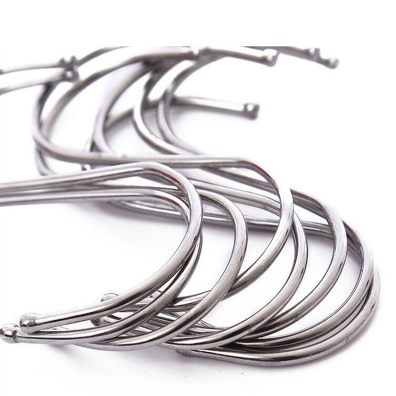 1pc Stainless Steel Practical Hooks S Shape Kitchen Railing S Hanger Hook Clasp Holder Hooks For Hanging Clothes Handbag Hook