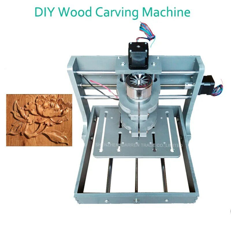 1pc diy cnc máquina de escultura em madeira mini máquina de gravura do moinho de pvc gravador suporte mach3 sistema pcb fresadora cnc 2020b