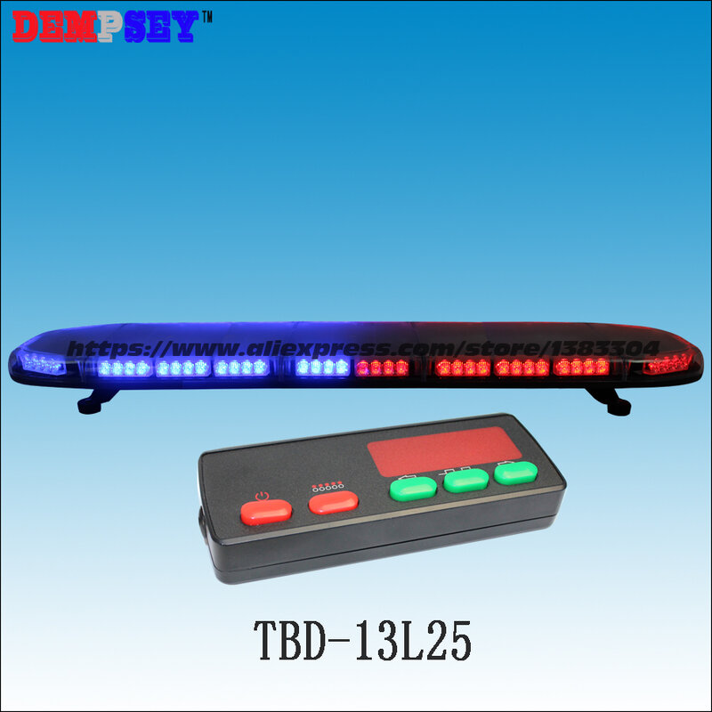 TBD-13L23 Hoge Kwaliteit Led Super Heldere Blue49'' Lichtbalk, Ambulance/Politie Emergency Waarschuwing Lichtbalk, Met Controller-3K