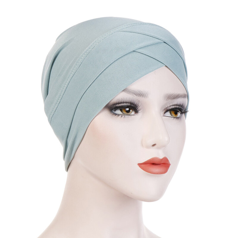 Turbante Multifuncional Muçulmano para Mulheres, Lenço Hijab, Turbante para Lenço Muçulmano, Boné de Proteção Solar