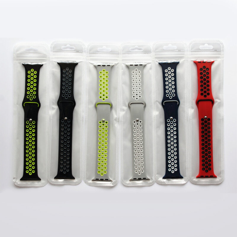 Mdnen спортивный ремешок для Apple Watch Band 38 мм 42 мм 40 мм 44 мм силиконовый сменный ремешок для часов для ремешки для часов iwatch Series 4 3 2 1