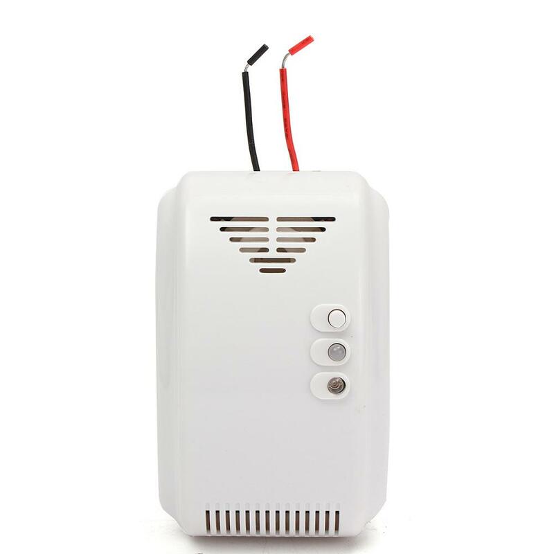 12V LPG Propane Butane Combustible Gas Leak Alarm Detector Sensor  LED Flash Alarm Sound Motor Alarm Home Security Safety GT