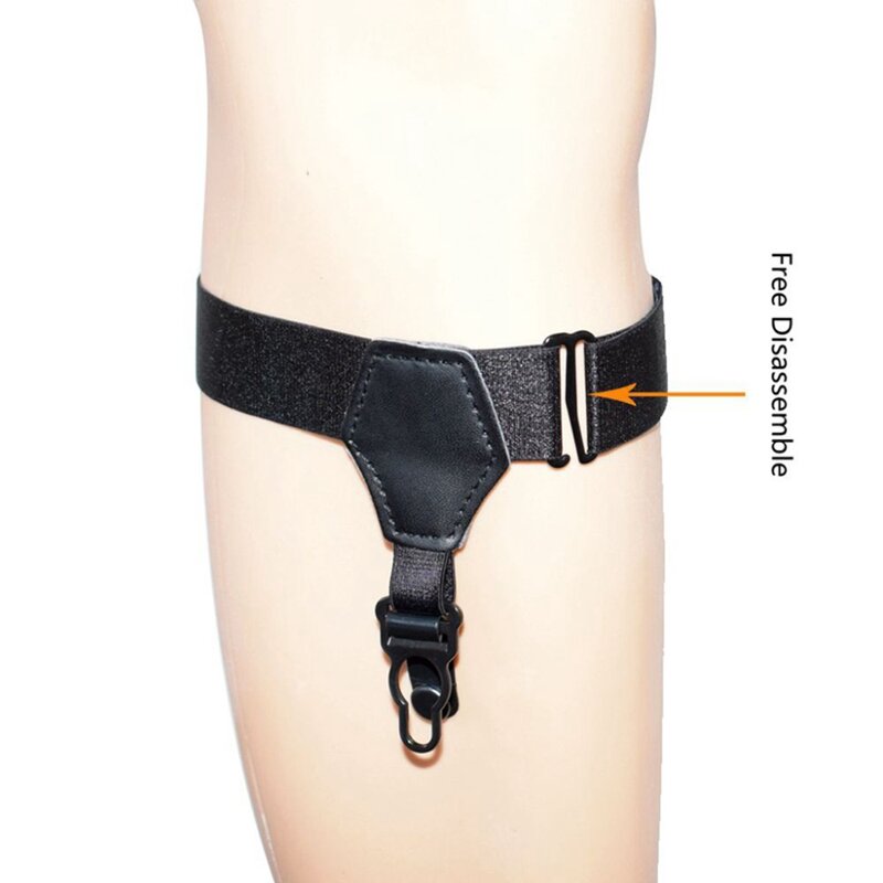 Suspensórios de liga de pato ajustável, masculino, meia, boca única, cintas de compressão, cinto, suporte