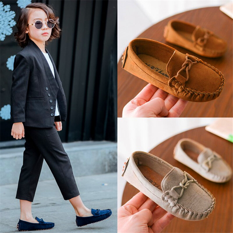 All Size 21-35 Baby Toddler Shoes Spring Summer Children Soft PU Leather Casual Shoe Sneakers Boys Loafers Girls Moccasins Shoes