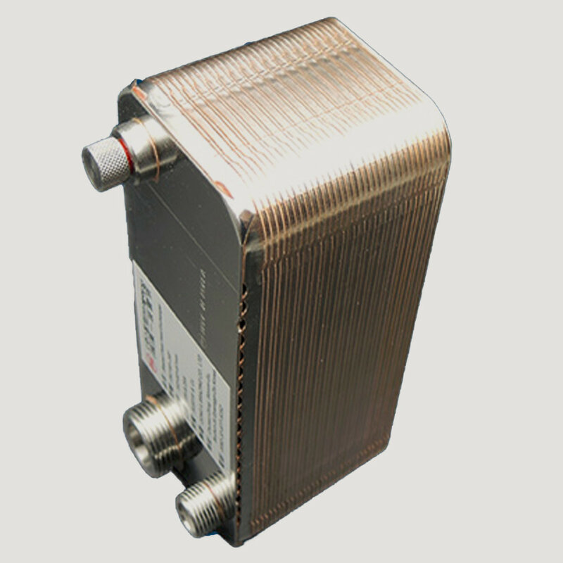 Permutador de calor de aço inoxidável do tamanho pequeno sus304 do permutador de calor da placa soldada da eficiência elevada 36 placas