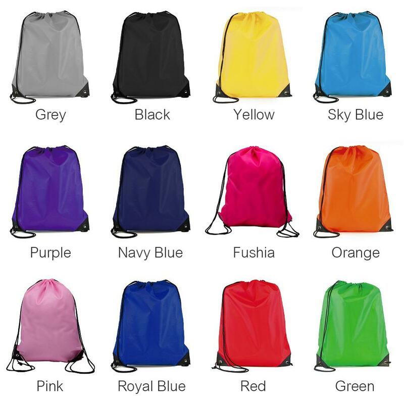 Portable Sports Bag Thicken Drawstring Belt Riding Backpack Gym Drawstring Shoes Bag Clothes Backpacks Waterproof