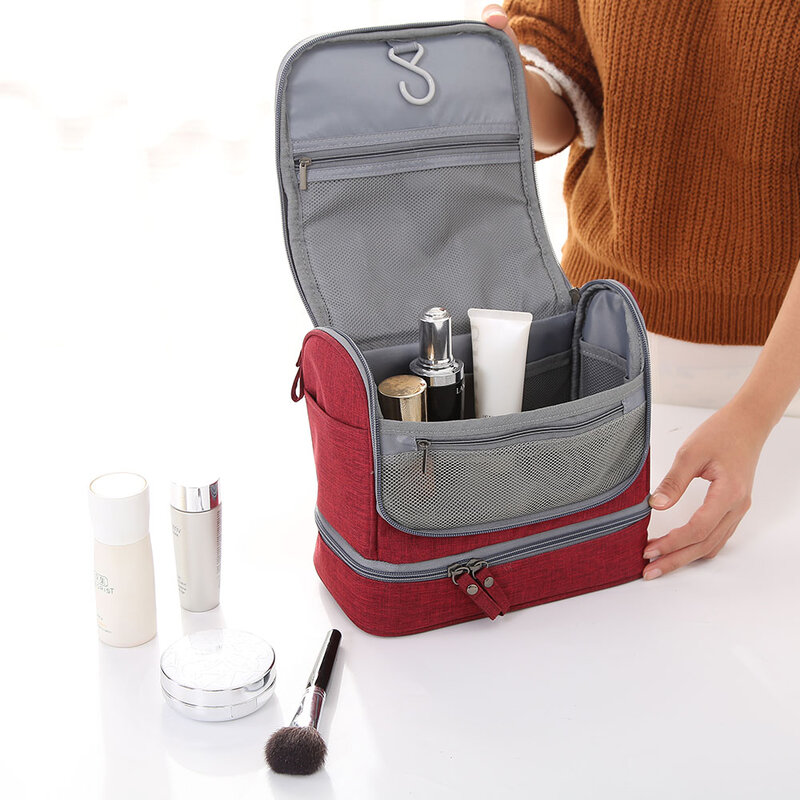 Großhandel Qualität Hängen Travel Kultur Organizer Kit mit Haken und Griff Wasserdicht Kosmetik Tasche Dop Kit für Männer oder Frauen