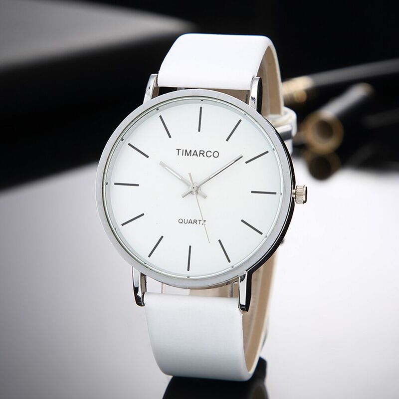 สไตล์เรียบง่ายสีขาวนาฬิกาหนังแฟชั่นสำหรับผู้หญิงนาฬิกา Minimalist สุภาพสตรีนาฬิกาข้อมือนาฬิกาควอตซ์หญิงนาฬิกา Reloj Mujer 2023
