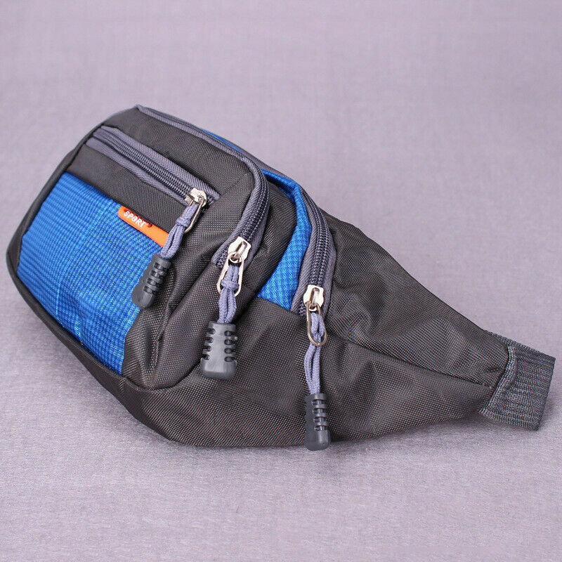 Men's women's universal fanny pack sports waist bag large capacity waterproof multi-function travel outdoor nerka belt bag