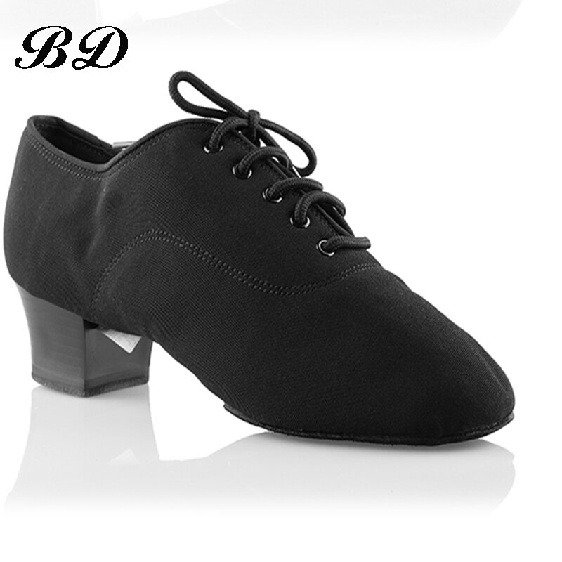 BD-zapatos deportivos de baile latino, calzado de salón profesional, moderno, de cuero de vaca genuino, antideslizante, 419