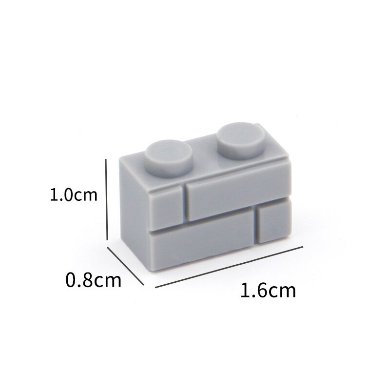 Diyビルディングブロック壁フィギュアレンガ1 × 2ドット50/100個教育クリエイティブおもちゃ子供サイズと互換性98283