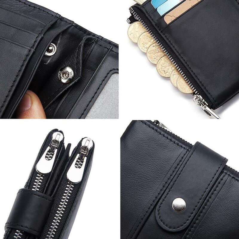 2019 新デザイン 100% 牛革 Rfid 財布男性高品質の財布コインポケット男性カードホルダー