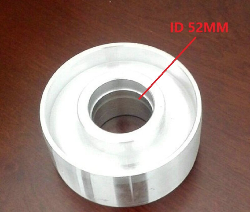 Rueda de contacto de aluminio para máquina de correa, rueda activa totalmente de 130x55x24/52mm, 1 unidad, nueva