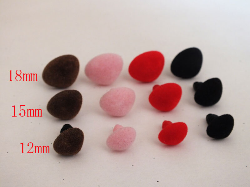 50pcs 12mm/15mm/18mm  Safety Noses For Teddy Bear Free Shipping
