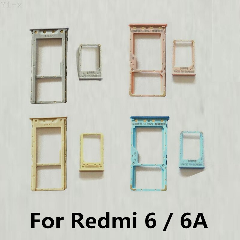 ใหญ่/เล็ก SIM Card สำหรับ Xiaomi Redmi 6 ซิมการ์ดถาดใส่อะแดปเตอร์สำหรับ Redmi 6A
