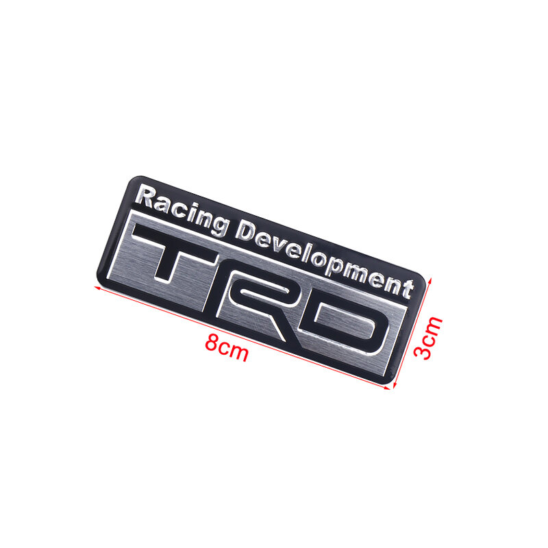 Estilo do carro trd corrida desenvolvimento esporte emblema adesivos para toyota crown camry reiz trd logotipo auto decoração acessórios
