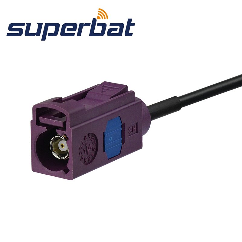 Superbat Fakra "D" Female Ke Jack Straight Pigtail Cable RG174 15Cm RF Coaxial Connector