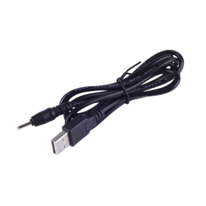 Enchufe de corriente continua convertidor USB a 2,5*0,7 mmmm/DC 2,5x0,7 blanco negro forma L derecha conector de ángulo con Cable conector