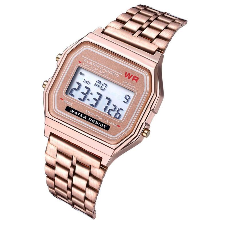 2019 New Women Wristwatch Digital Men Watches Waterproof Quartz Lady Dress Gold Silver LED Watches Electronic Sports Watches