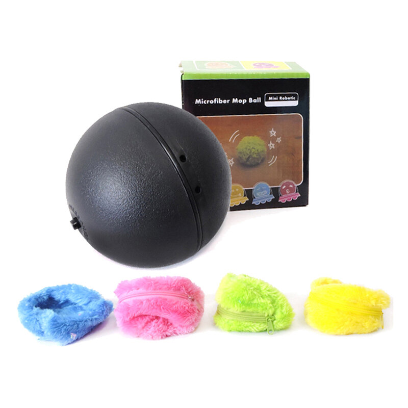 Magic Roller Ball Pet Toy Nontoxic Safe Automatic Roller Ball Chew Plush Floor Clean Toys Electric Interactive Toy Ball 