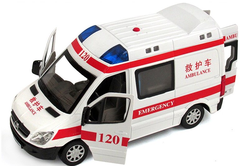 The Ambulance Toy Model Car Children Back In Acousto-optic Bread Alloy Models Educational Electronic 2021