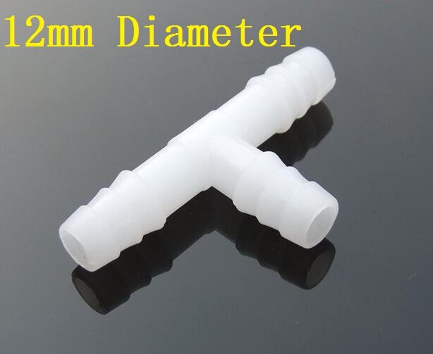 2pcs 12mm General Three Way Connection Head Water Air Pipe Parts Threaded Plastic Free Shipping Russia