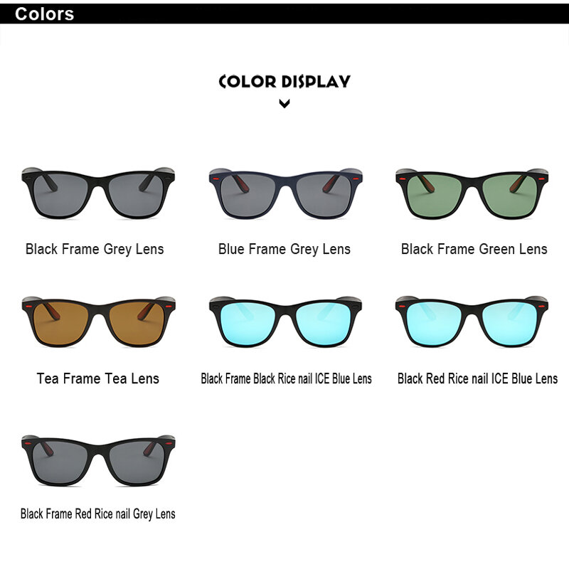 New HD Polarized Women's Sunglasses Square Men Sun Glasses 2019 Driving Sports Glasses Black Frame Unisex Eyewear Gafas de sol