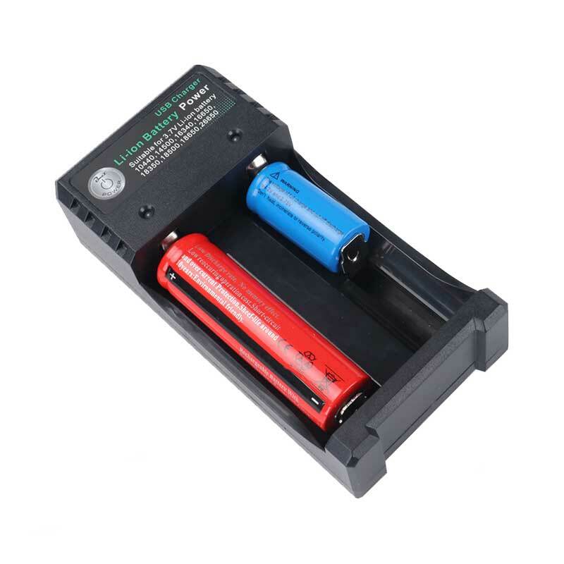 Зарядное устройство для батарей, черное, на 4 батареи, 110/220 В переменного тока, с USB, для батарей 18650, литиевых, 3,7 В