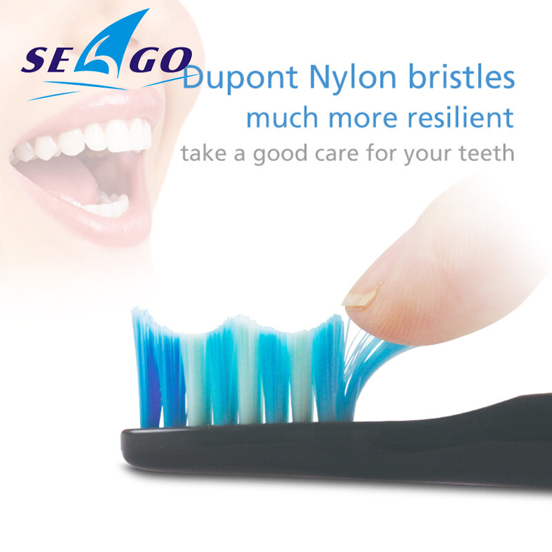 Seago-cabezales de cepillo de dientes eléctrico, cerdas suaves, Dupont, cabezales de repuesto, cabezales interdentales, limpieza de precisión para SG507/575/551