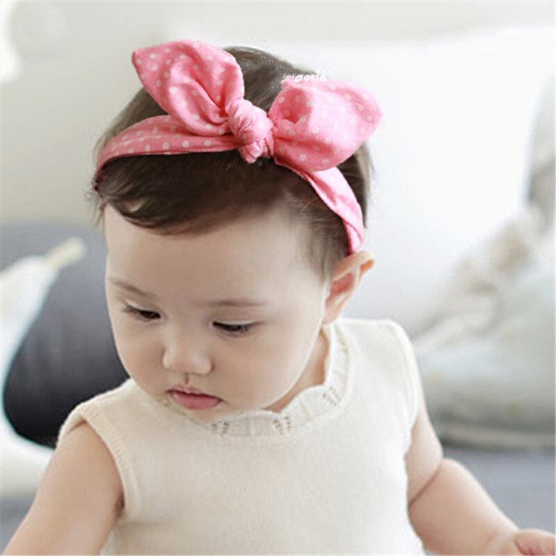 Bandeau pour cheveux de bébé oreilles de lapin, mignon, Style nœud, Parent-enfant, à la mode, accessoires pour cheveux