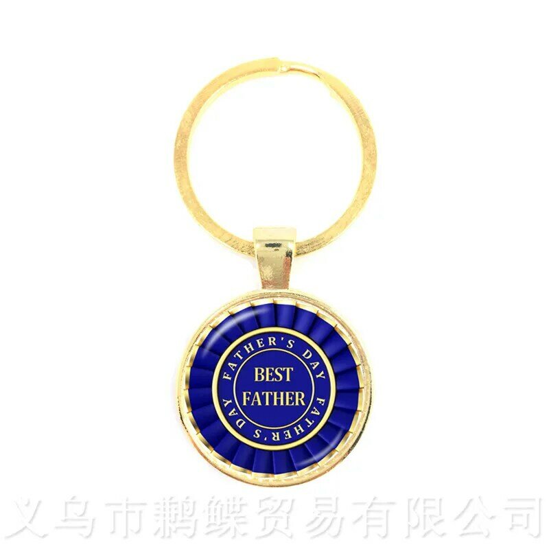 Great Father Men Keychains 15 Styles For High Quality Happy Father's Day Gifts Handmade Jewelry Keyring