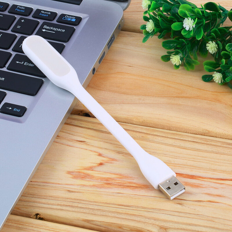 Ultra jasne 1.2 W LED lampa USB do notebooka laptopa PC przenośny elastyczny metalowy kark LED USB światło składany
