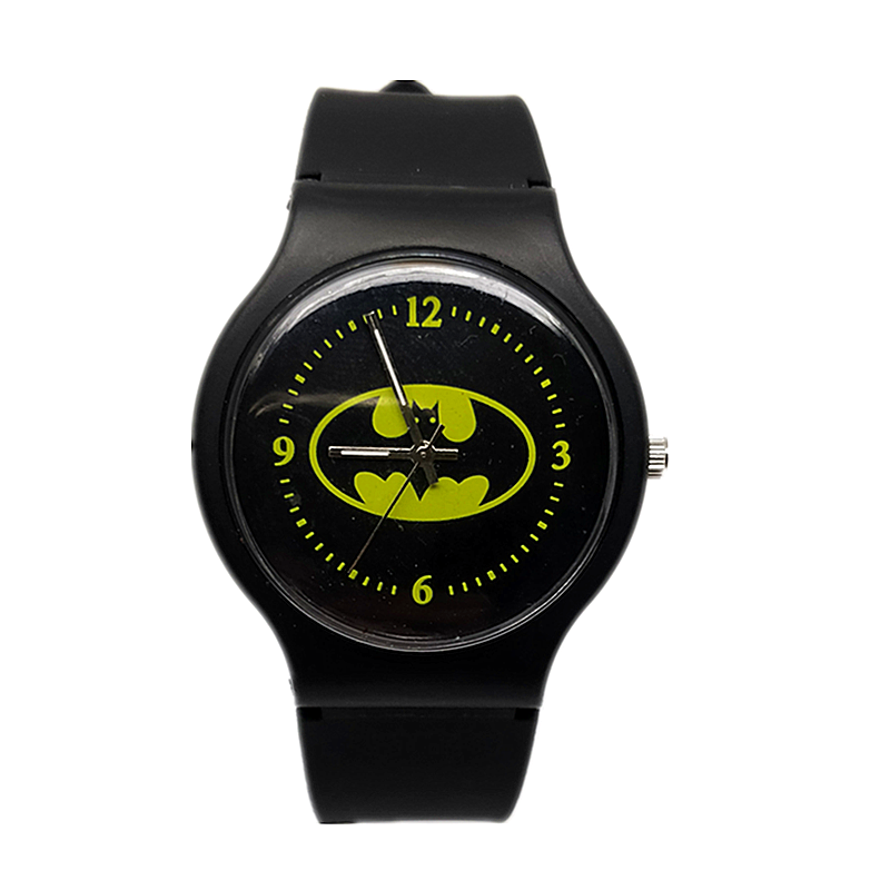 Новинка 2019, детские часы, детские часы с рисунком Бэтмена, крутые резиновые часы для мальчиков и девочек