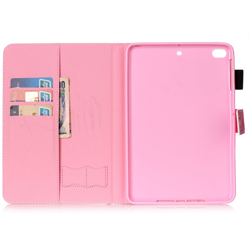 Чехол для планшета A1538 A1550, Чехол для iPad mini 4, модный кожаный чехол-книжка с цветочным принтом мандалы, чехол-бумажник 7,9 дюйма, чехол с подстав...