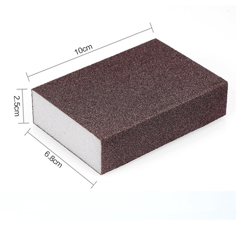 กระดาษทรายฟองน้ำขัดไม้พลาสติก; สี Rust Magic Eraser; ซ้ำใช้บล็อกแปรงทำความสะอาด; P80.