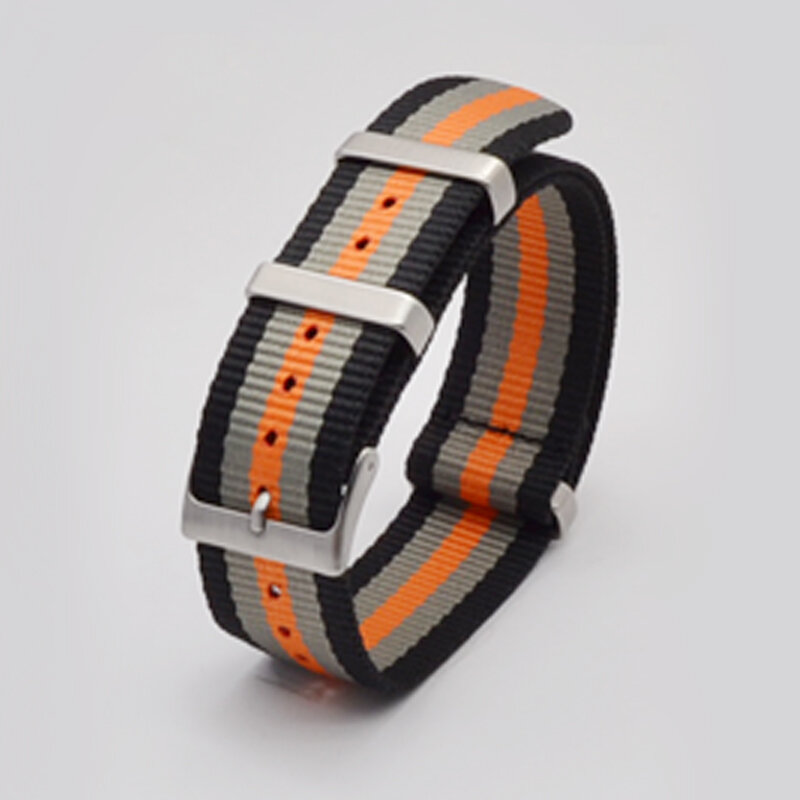 Pulseira de relógio de nylon da moda, pulseira colorida de nylon nato g10 para omeg-a para IW-C, bracelete de relógio esportivo 007 para seiko, 19mm 20mm 21mm 22mm
