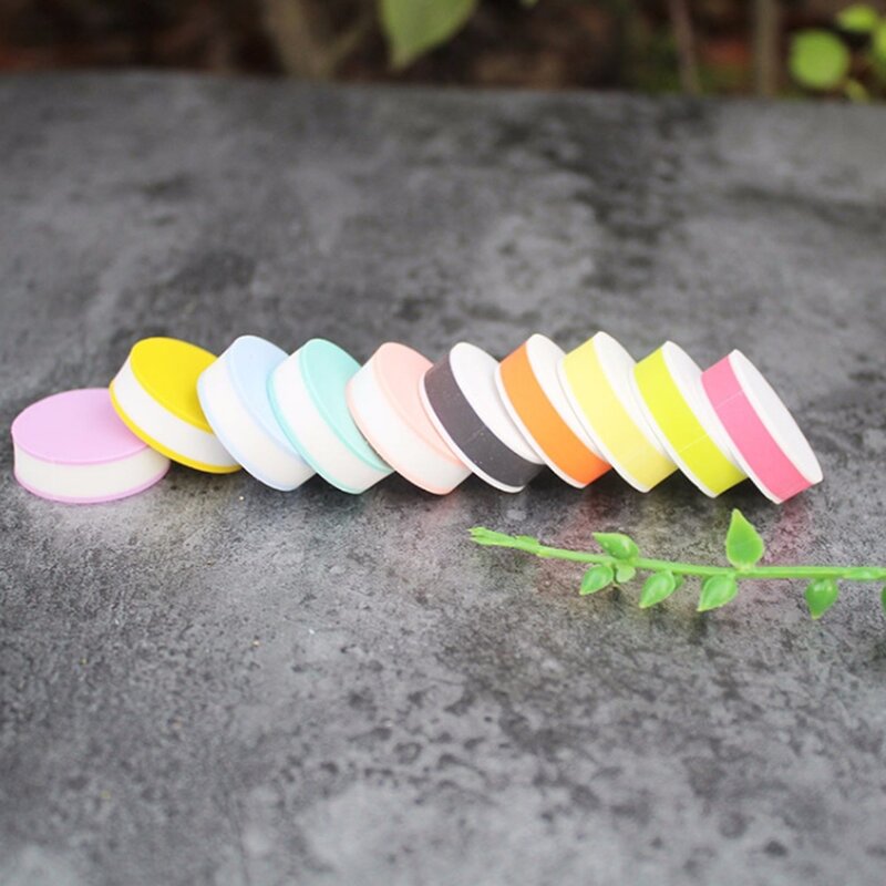 10 stücke Geschnitzten gummi ziegel Runde 2,5*0,8 CM Sandwich gravur gummi Gummi stempel DIY handmade material