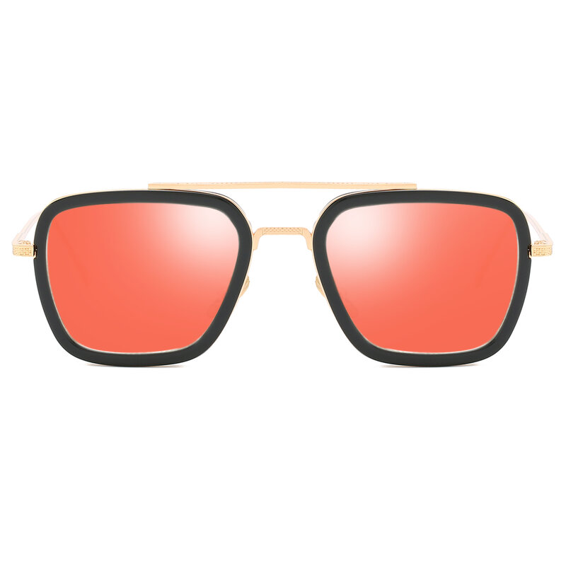 Tony Stark lunettes de soleil 2019 nouveau métal cadre hommes lunettes de soleil marque Designer fer homme lunettes