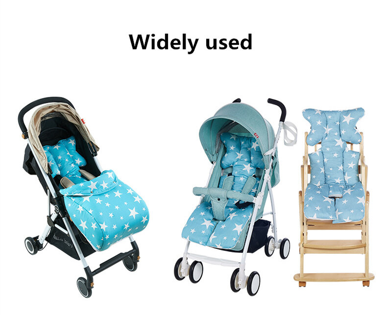 Cojín de asiento de cochecito de bebé con reposapiés para niños, carrito de coche, trona, colchón, accesorios de almohadilla para cochecito de bebé