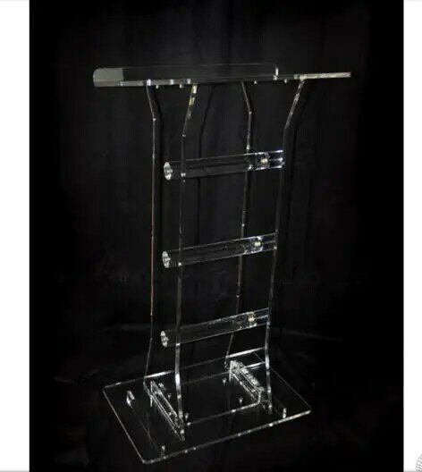 Customized acrylic lectern crystal podium/pulpit plexiglass