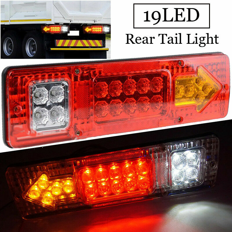 Para coche/remolque/camión luces traseras LED Universal 12 V 19LED remolque trasero luz freno giro señal de marcha atrás