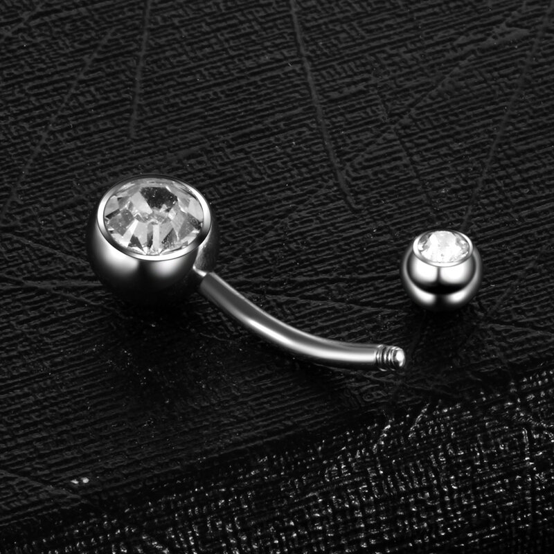 1 Stuk Titanium Navel Piercings Nombril Banaan Oorbel Goth Navel Ringen Piercing Ombligo Navel Ringen Vrouwen Lichaam Sieraden