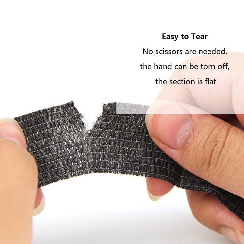 12 Rolls Sport Zelfklevend Tape Hansaplast Adhesive Wrap Samenhangend Bandages Ehbo Tape Huisdier Tape 2.5Cm * 4.5M Willekeurige Kleur