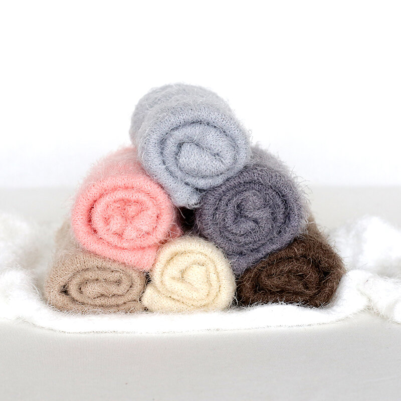 Newborn baby stretch knit wrap Baby soft swaddle knit coperta fotografia puntelli Jersey wrap puntelli fotografici