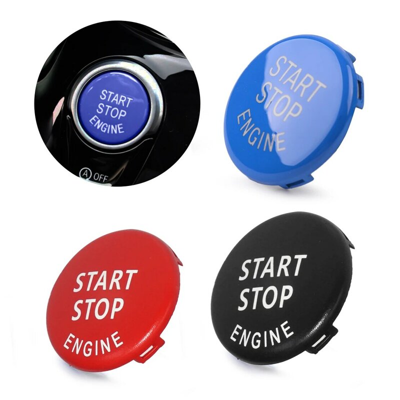 DWCX-cubierta embellecedora de anillo de botón pulsador de arranque de motor de coche, ABS, para BMW Serie 3, 5, E90, E91, E92, E93, E60