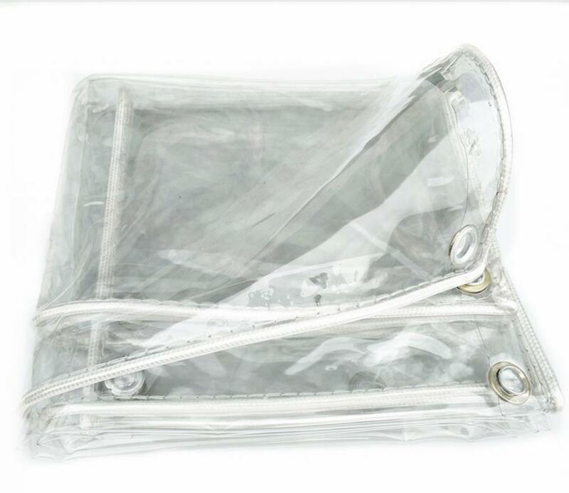 Capa de capa de pvc transparente, impermeável, completa, 100% tamanhos, cortina à prova de vento, impermeável