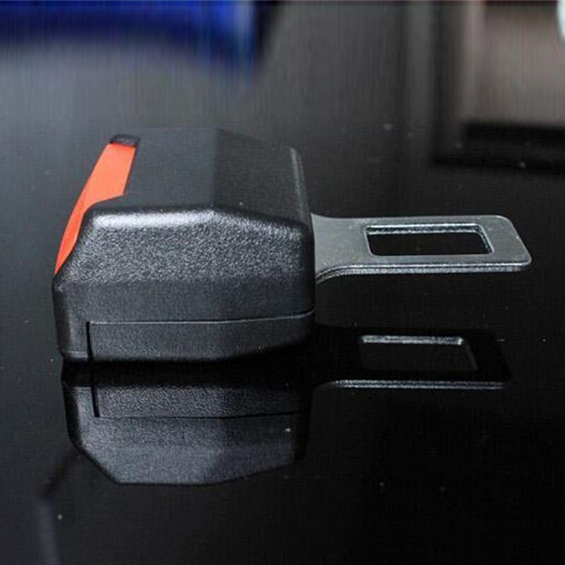2pcs Black Auto Car Safety Seat Belt Clip car belt stopper Seatbelt Truck seat belt extender Buckle Button Security