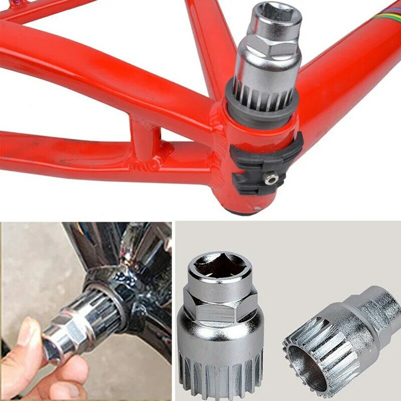 Multifungsi Sepeda Alat Perbaikan Kit Pemotong Rantai Bawah Bracket Remover Freewheel Engkol Penarik MTB Penghapusan Alat RR7262