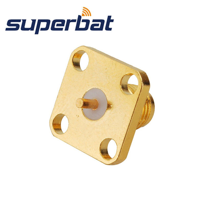 Superbat – montage sur panneau à 4 trous SMA, 10 pièces, avec connecteur de borne à souder